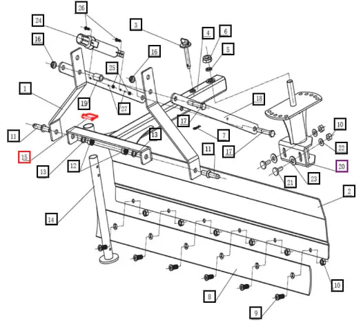 Mahindra Tractor Lock Pin 389M Mahindra Direct Parts