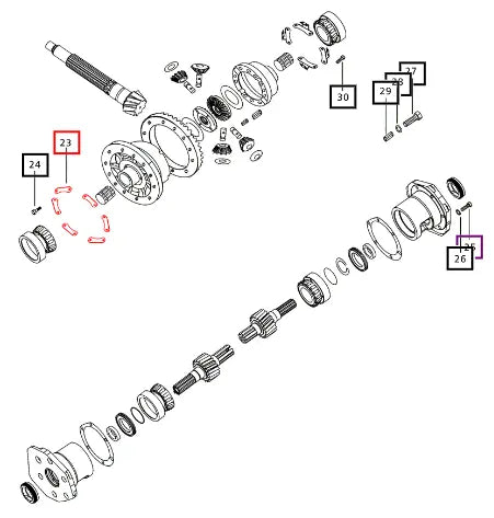 Mahindra Tractor Lock Plate Bevel Gear Retaining Bolt 000031241B12 Mahindra Direct Parts