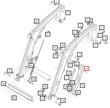 Mahindra Tractor Locking Pin 5221150ALO Mahindra Direct Parts
