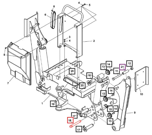 Mahindra Tractor Locking Pin 6100250ALO Mahindra Direct Parts