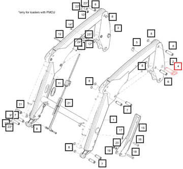 Mahindra Tractor Locking Pin, D30 L=100 60065518ALO Mahindra Direct Parts