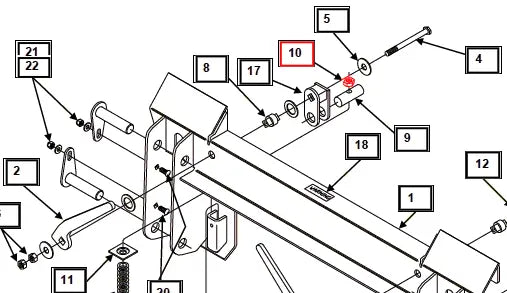 Mahindra Tractor Locknut 1/2-13UNC KMW05552136 Mahindra Direct Parts