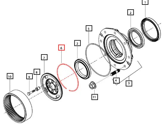 Mahindra Tractor Lockring 006514879U1 Mahindra Direct Parts