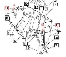 Mahindra Tractor Lower Dash Seal 35593838600 Mahindra Direct Parts