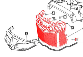 Mahindra Tractor Lower Grill 19011116000 Mahindra Direct Parts