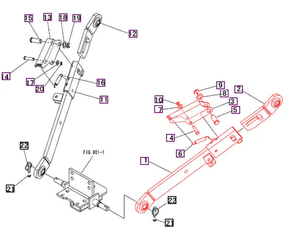 Mahindra Tractor Lower Left Lifting Arm 12152551000 Mahindra