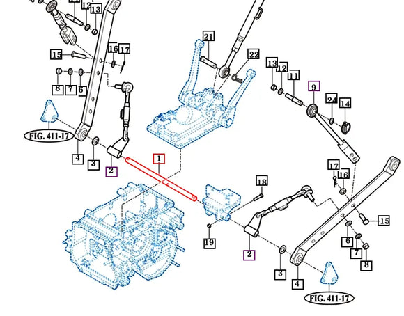 Mahindra Tractor Lower Link Pin / Shaft 11105200010 Mahindra Direct Parts