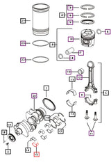 Mahindra Tractor Lower Main Bearing Engine 006004888F1