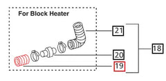 Mahindra Tractor Lower Radiator Hose 006001628B3