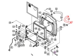 Mahindra Tractor Lower Radiator Hose 11201040111 Mahindra