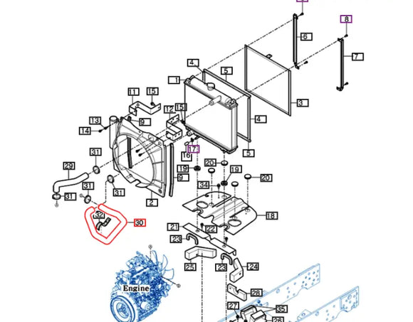 Mahindra Tractor Lower Radiator Hose 11611511500 Mahindra Direct Parts