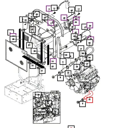 Mahindra Tractor Lower Radiator Hose 12421040120 Mahindra Direct Parts