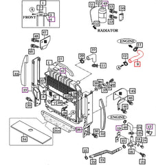Mahindra Tractor Lower Radiator Hose 14501040111