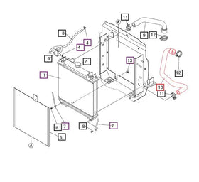 Mahindra Tractor Lower Radiator Hose 19450617000 Mahindra Direct Parts