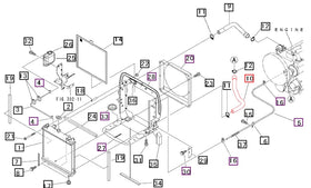Mahindra Tractor Lower Radiator Hose 19570418000 Mahindra