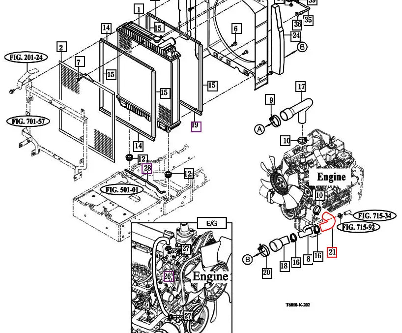 Mahindra Tractor Lower Radiator Hose At Engine 12601040220 Mahindra