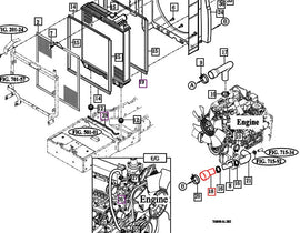 Mahindra Tractor Lower Radiator Hose At Radiator 12601040200 Mahindra