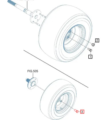 Mahindra Tractor Lug Bolt 11613440010 Mahindra