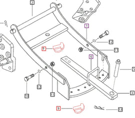Mahindra Tractor Lynch Pin Assembly 007900405C1 Mahindra Direct Parts