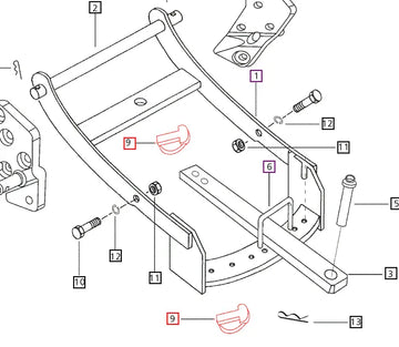 Mahindra Tractor Lynch Pin Assembly 007900405C1 Mahindra Direct Parts