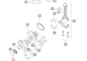 Mahindra Tractor M10 20mm Bolt 000020884E05 Mahindra Direct Parts