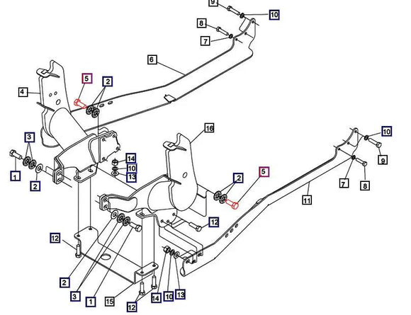 Mahindra Tractor M14 45mm Long Bolt KMW05692149 Mahindra Direct Parts