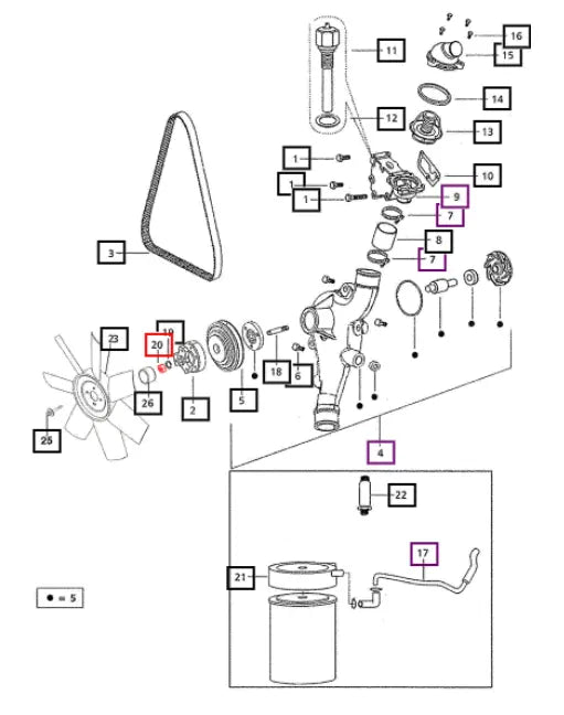 Mahindra Tractor M8 Nut 008008745B1 Mahindra