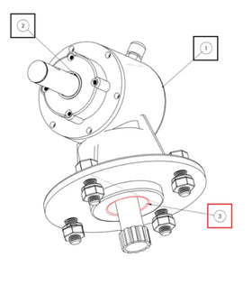 Mahindra Tractor MD Rotary Cutter Gear Box Output Seal RW203 Mahindra