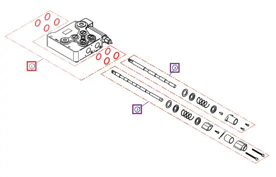 Mahindra Tractor Mahindra Valve Seal Kit MH4110101743 Mahindra Direct Parts