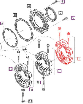 Mahindra Tractor Main Bearing Case Assembly E6300A0033 Mahindra Direct Parts