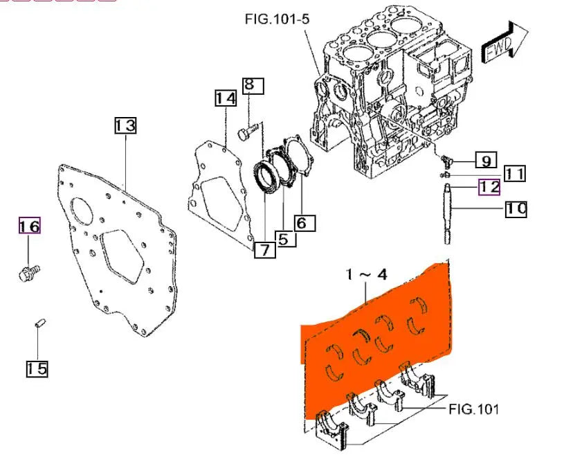 Mahindra Tractor Main Bearings STD 31A0901010 (Copy) Mahindra