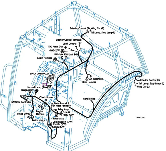 Mahindra Tractor Main Cab Wiring Harness 19026802709 Mahindra Direct Parts