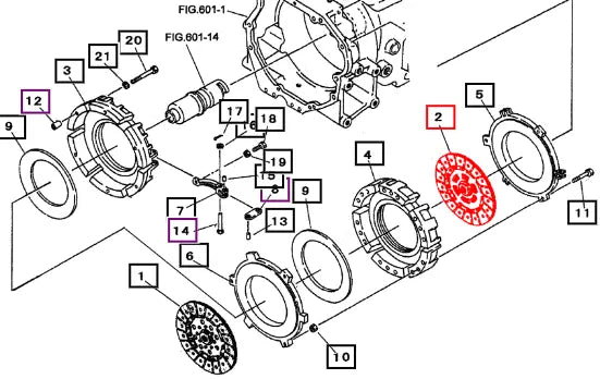 Mahindra Tractor Main Clutch Disc 19631116000 Mahindra Direct Parts