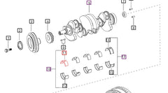 Mahindra Tractor Main Crankshaft Bearing Top 006033607B1