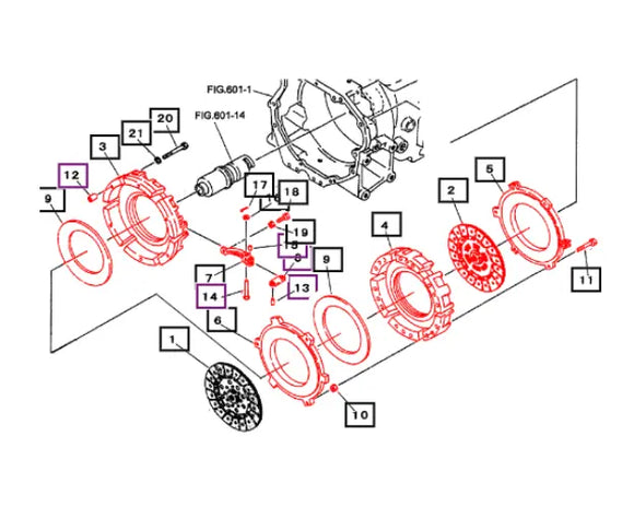 Mahindra Tractor Main Dual Stage Clutch Assembly 19631114000 Mahindra
