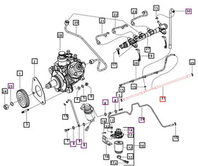 Mahindra Tractor Main Fuel Return Line 006013474D2 Mahindra Direct Parts