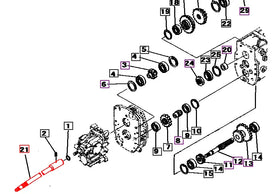 Mahindra Tractor Main Transmission Shaft 19641305001 Mahindra Direct Parts