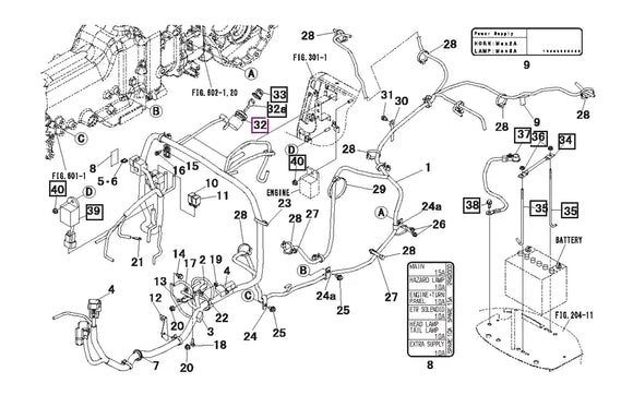 Mahindra Tractor Main Wire Harness 19470711005 Mahindra