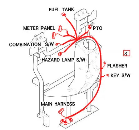Mahindra Tractor Main Wiring Harness 11206683006 Mahindra Direct Parts