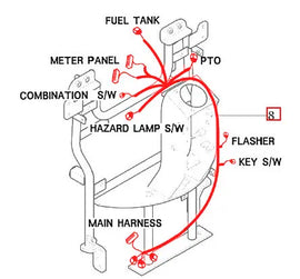 Mahindra Tractor Main Wiring Harness 11206683006 Mahindra Direct Parts