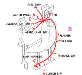 Mahindra Tractor Main Wiring Harness 11506683003 Mahindra Direct Parts