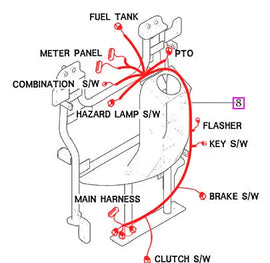 Mahindra Tractor Main Wiring Harness 11506683005 Mahindra Direct Parts