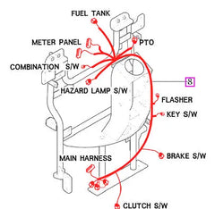 Mahindra Tractor Main Wiring Harness 11506683005