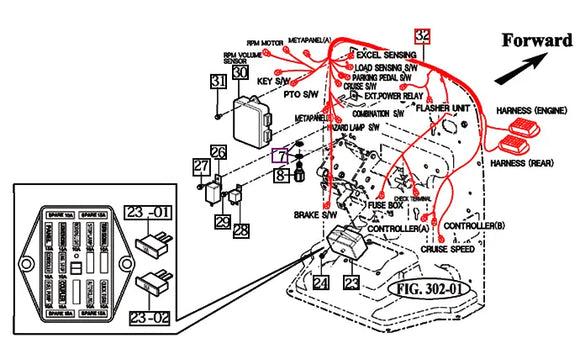 Mahindra Tractor Main Wiring Harness 12286682002 Mahindra Direct Parts
