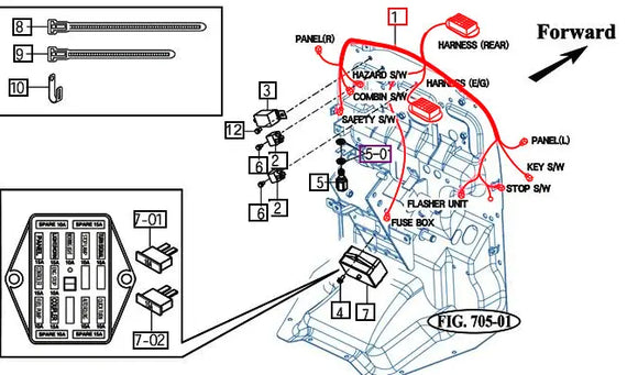 Mahindra Tractor Main Wiring Harness 12386683004 Mahindra Direct Parts
