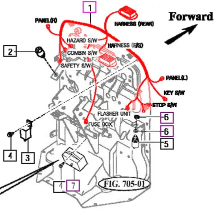 Mahindra Tractor Main Wiring Harness 12666683001 Mahindra Direct Parts