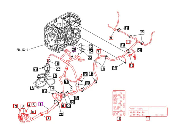 Mahindra Tractor Main Wiring Harness 19460713000 Mahindra Direct Parts
