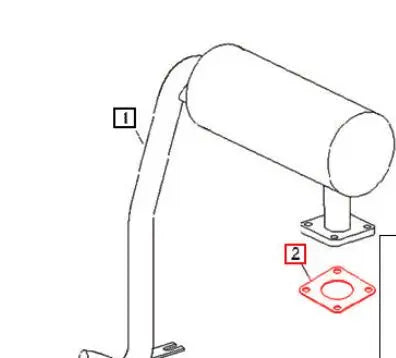 Mahindra Tractor Manifold to Exhaust Gasket eMax 25s Mahindra