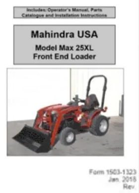 Mahindra Tractor Manual Operator And Parts KMW15031323 Mahindra Direct Parts