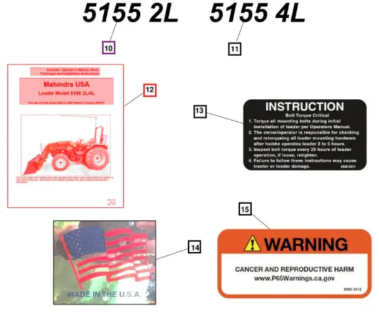 Mahindra Tractor Manual, Operator And Parts KMW15031371 Mahindra Direct Parts